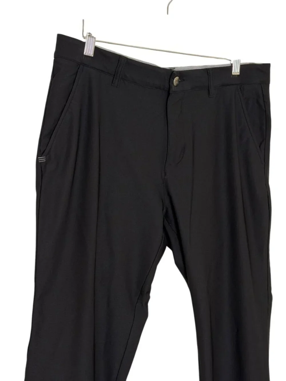 Adidas Mens Golf Pants Sport Active Straight Leg Black 33 x 32 - Picture 2 of 6